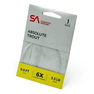 Scientific Anglers Absolute Trout Leader - 1 Pack