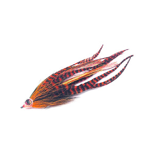 Muskie Flies | Devil's Tickler Fly - Orange