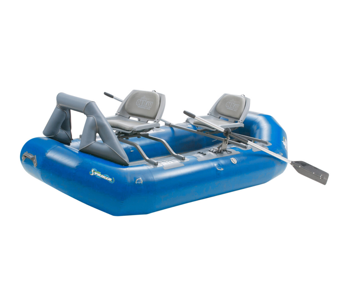 Anglers Raft Outcast | Striker - 2 Person Frameless Raft – Emerald Water Anglers