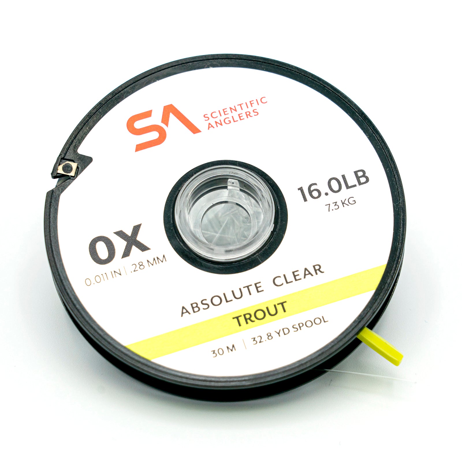 clear fishing line spool Absolute Trout Tippet 30m--Scientific Anglers 0X
