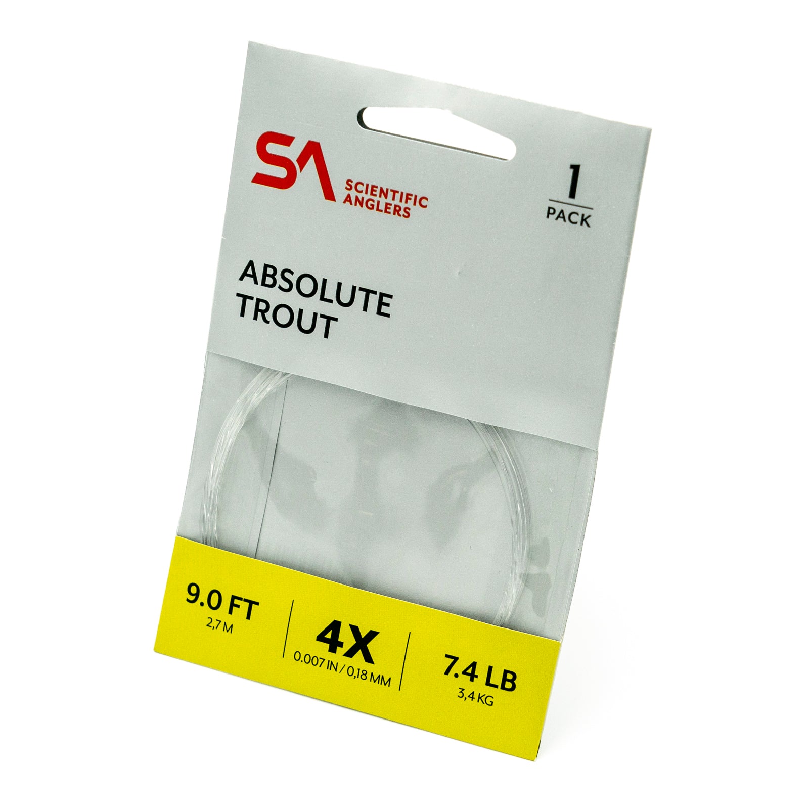 Scientific Anglers Absolute Trout Leader - 1 Pack